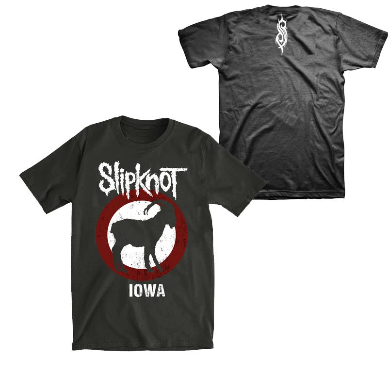 Logo Slipknot Band T-Shirt Cotton Graphic Tee Men Women Summer Streetwear Top