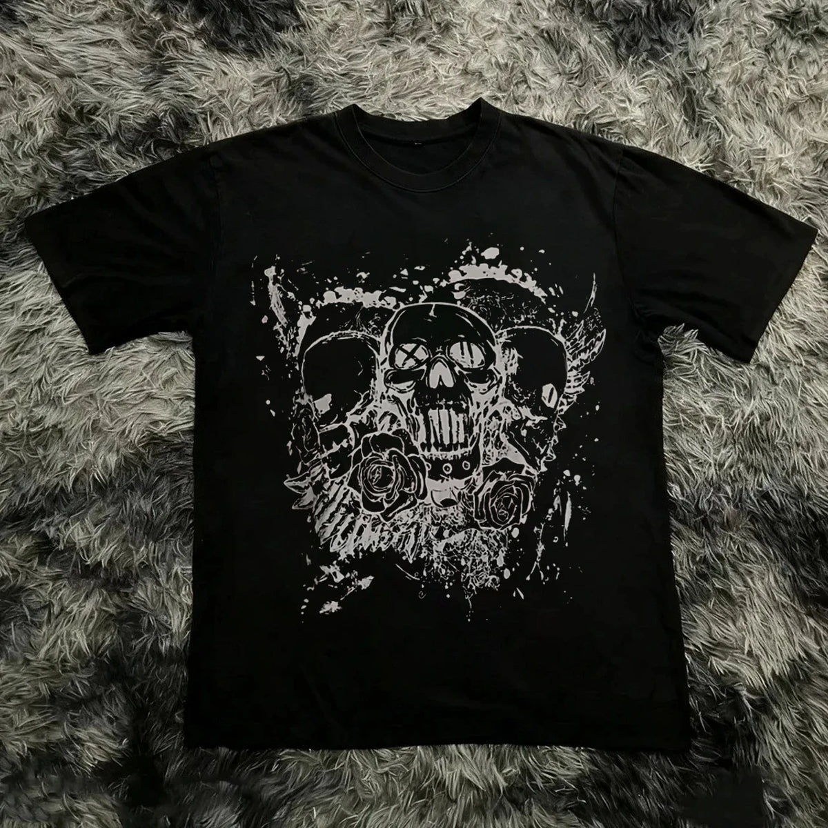 Graphic T-shirt Men Women Vintage Top Hip Hop Streetwear Oversized Tshirt Short Sleeve Casual Clothing Summer Fashion Y2K Tee