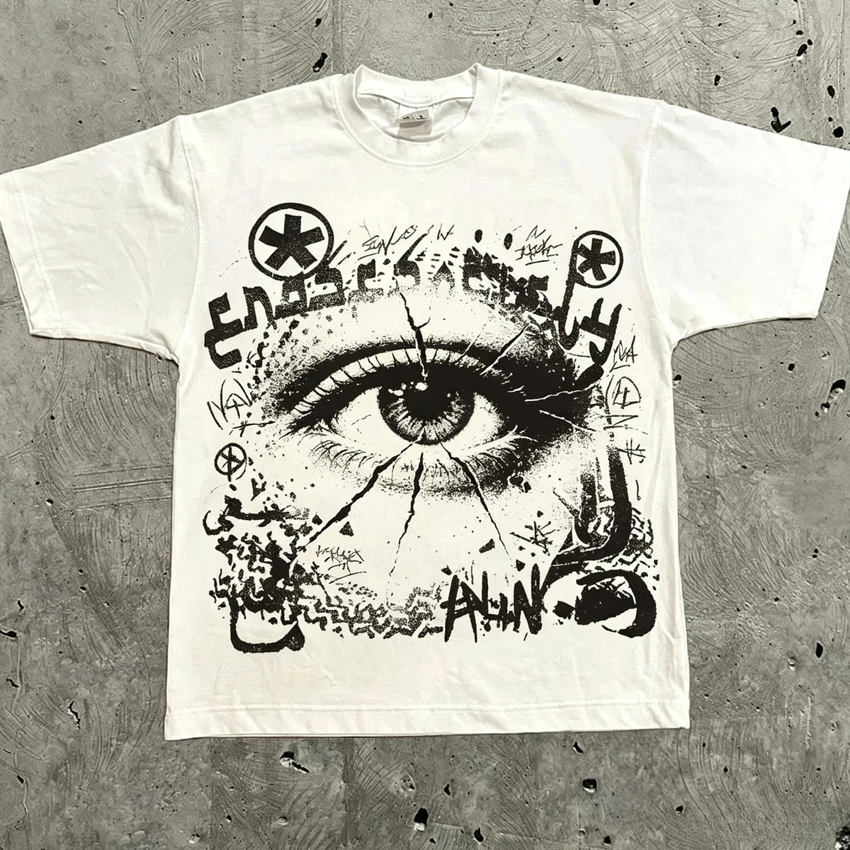 Graphic T-shirt Men Women Vintage Top Hip Hop Streetwear Oversized Tshirt Short Sleeve Casual Clothing Summer Fashion Y2K Tee