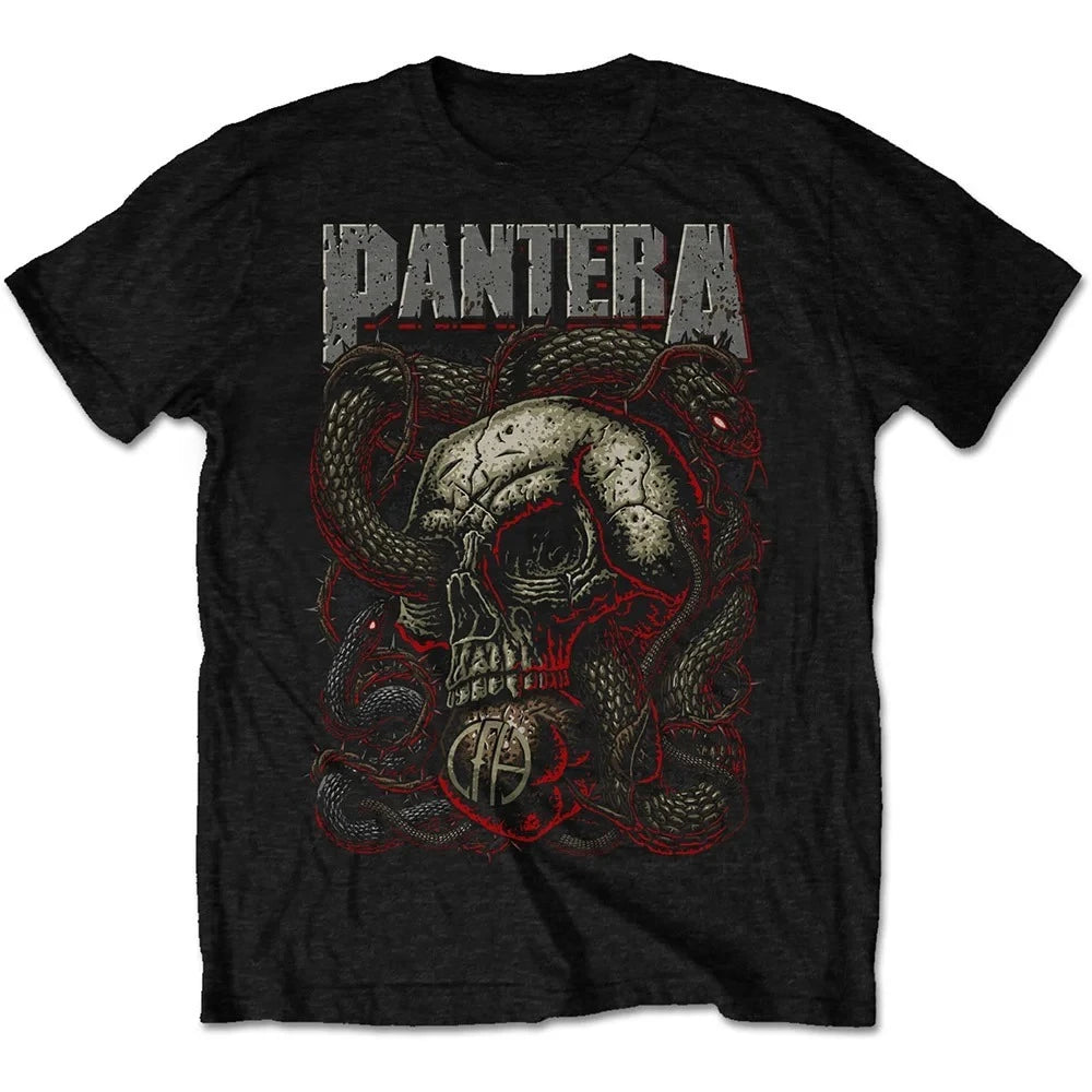 Pantera Graphic Cotton T-shirt Unisex Summer Short Sleeve Fashion Brand Tee Luxury Casual Vintage Tees