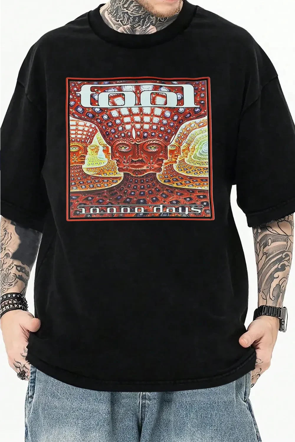 Tool Band Short Sleeve Men Women Gothic Rock Graphic T Shirts Heavy Metal Tops Casual Loose Print Cotton Tee Unisex Fans Gift