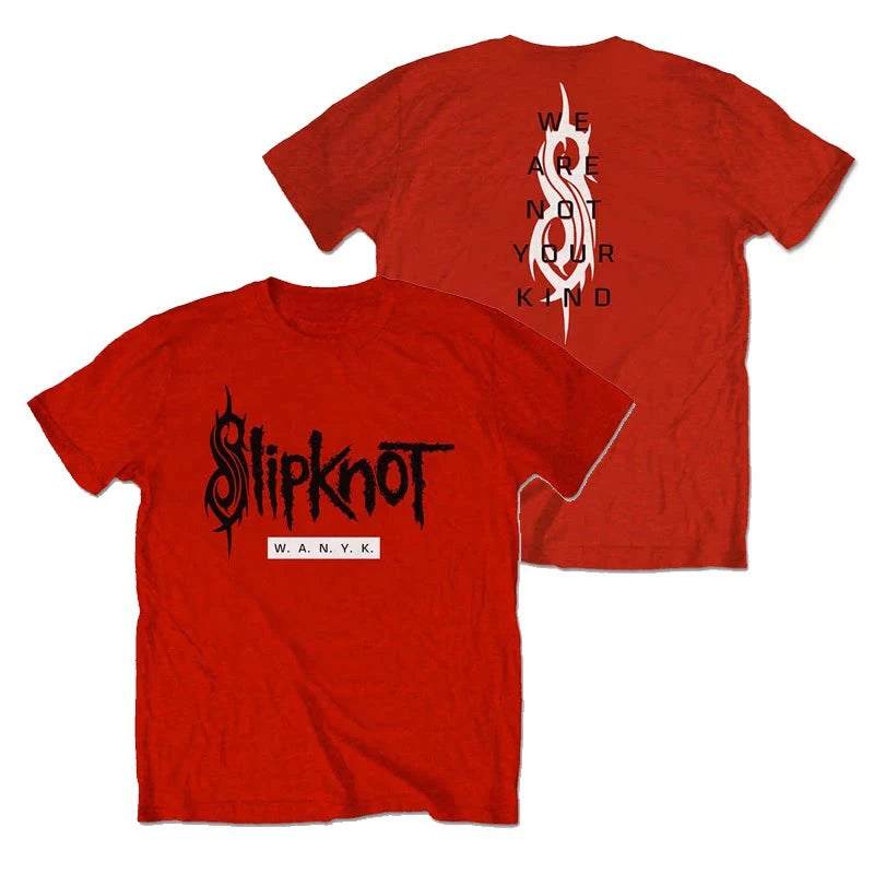 Logo Slipknot Band T-Shirt Cotton Graphic Tee Men Women Summer Streetwear Top