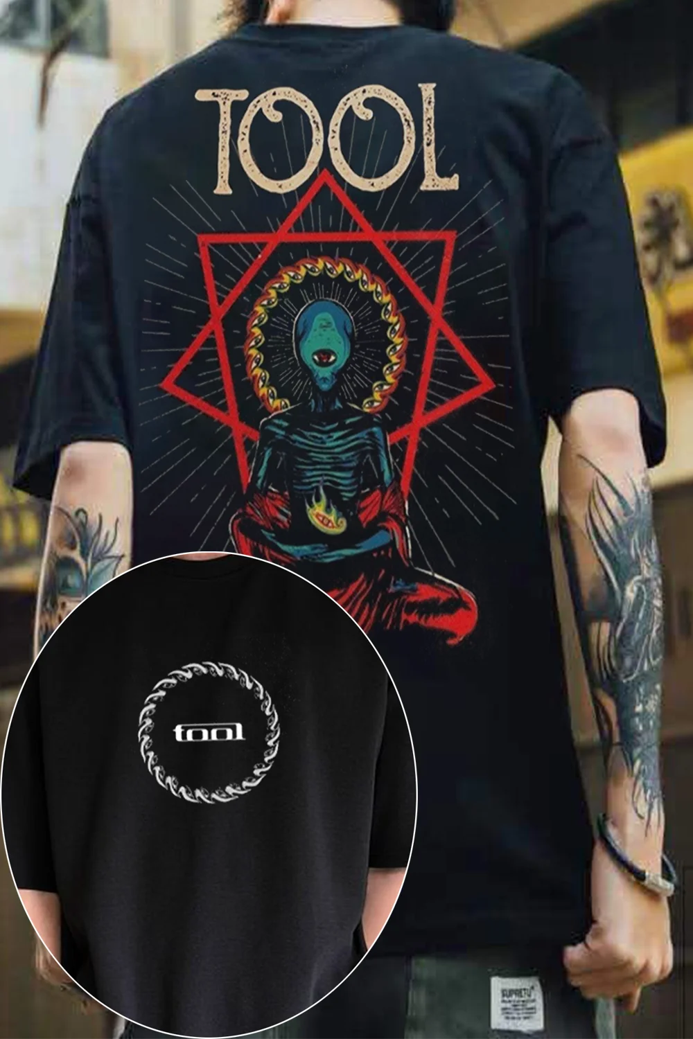 Tool Band Short Sleeve Men Women Gothic Rock Graphic T Shirts Heavy Metal Tops Casual Loose Print Cotton Tee Unisex Fans Gift