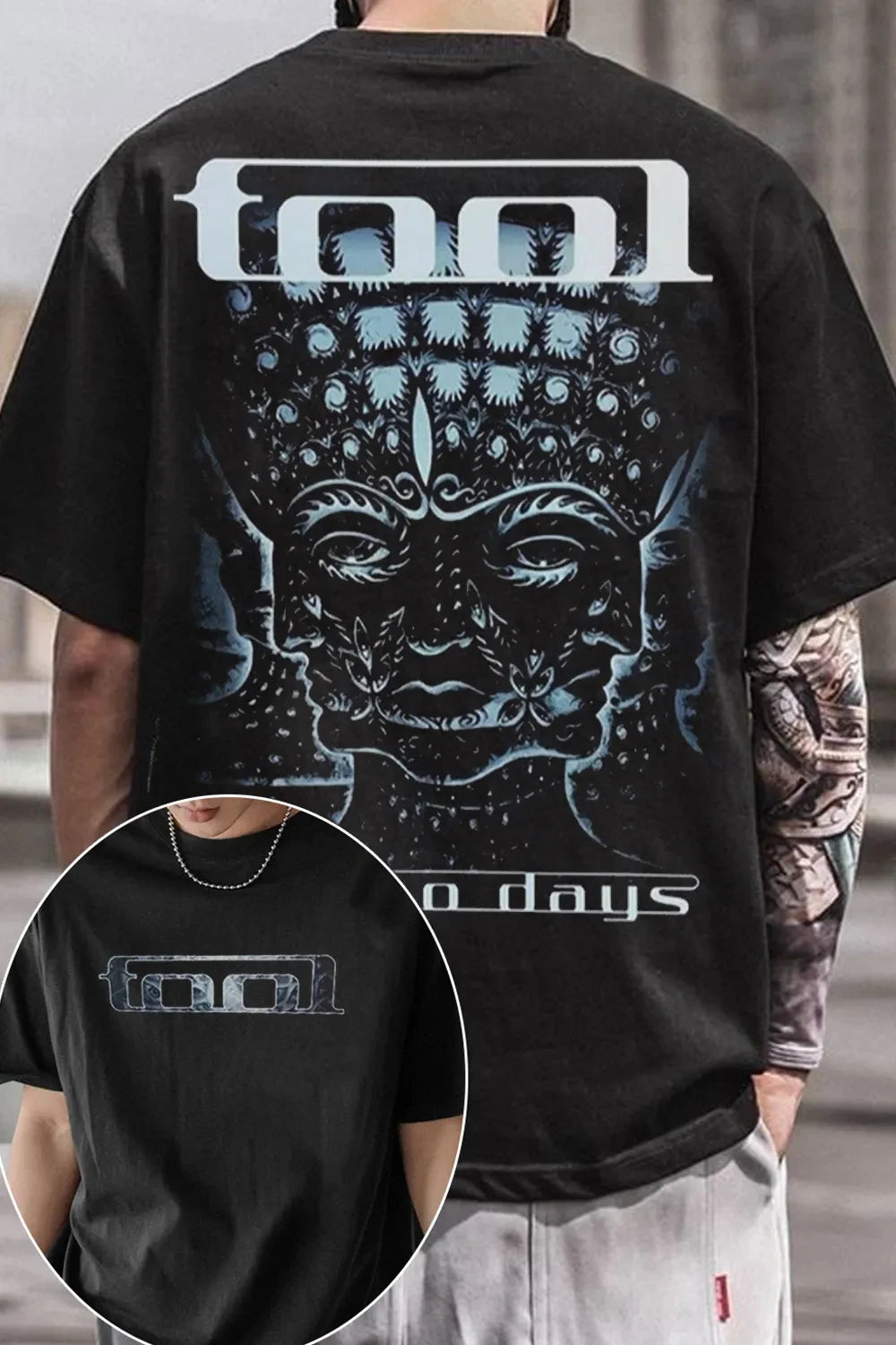 Tool Band Short Sleeve Men Women Gothic Rock Graphic T Shirts Heavy Metal Tops Casual Loose Print Cotton Tee Unisex Fans Gift