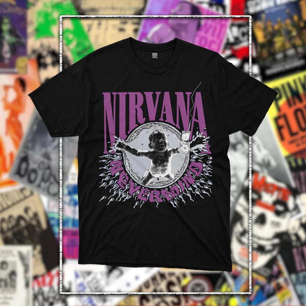 Nirvana Band Graphic Fashion Men's T-Shirt Unisex O-Neck 100% Cotton Short Sleeve Y2k Oversized Streetwear Popular Vintage Tee