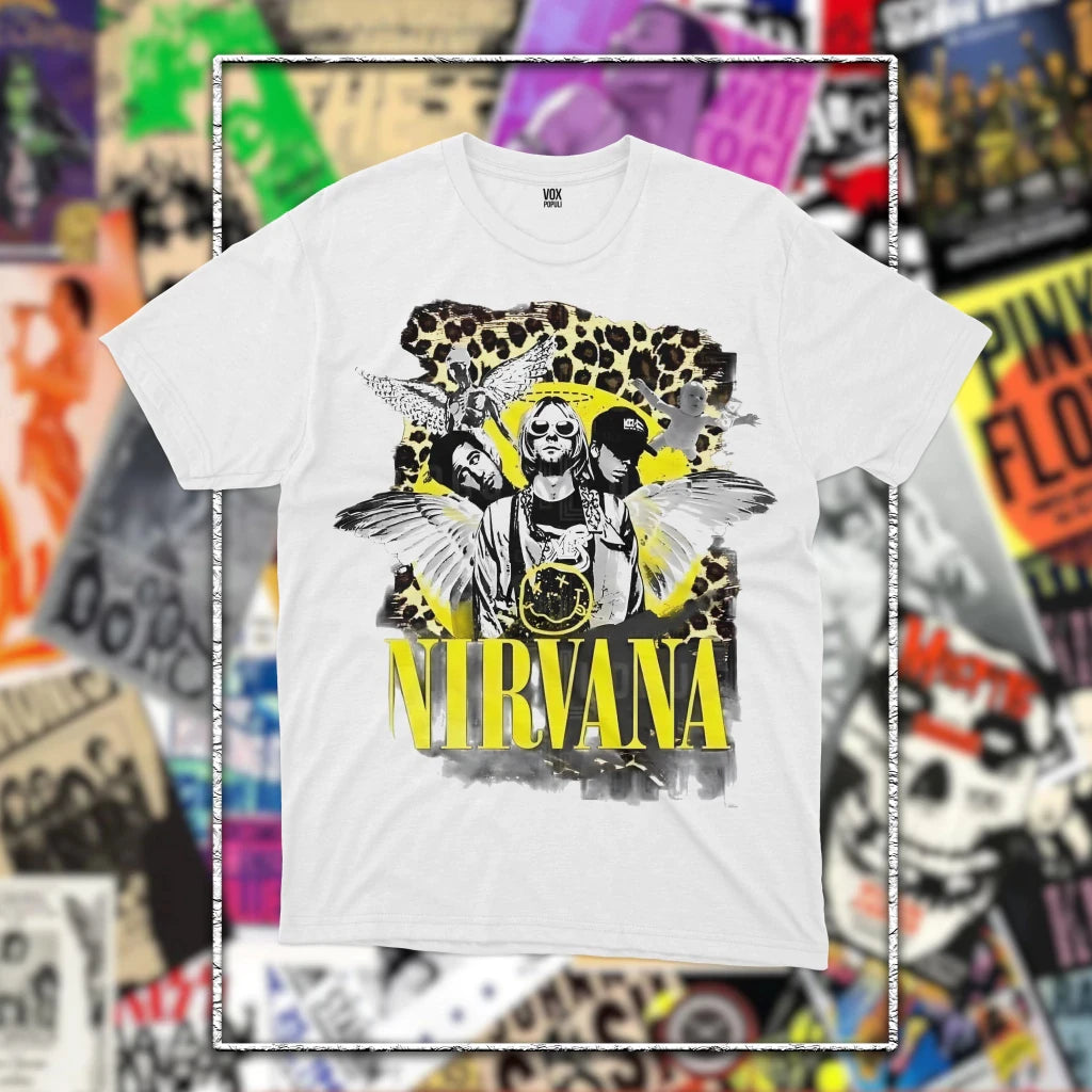 Nirvana Band Graphic Fashion Men's T-Shirt Unisex O-Neck 100% Cotton Short Sleeve Y2k Oversized Streetwear Popular Vintage Tee
