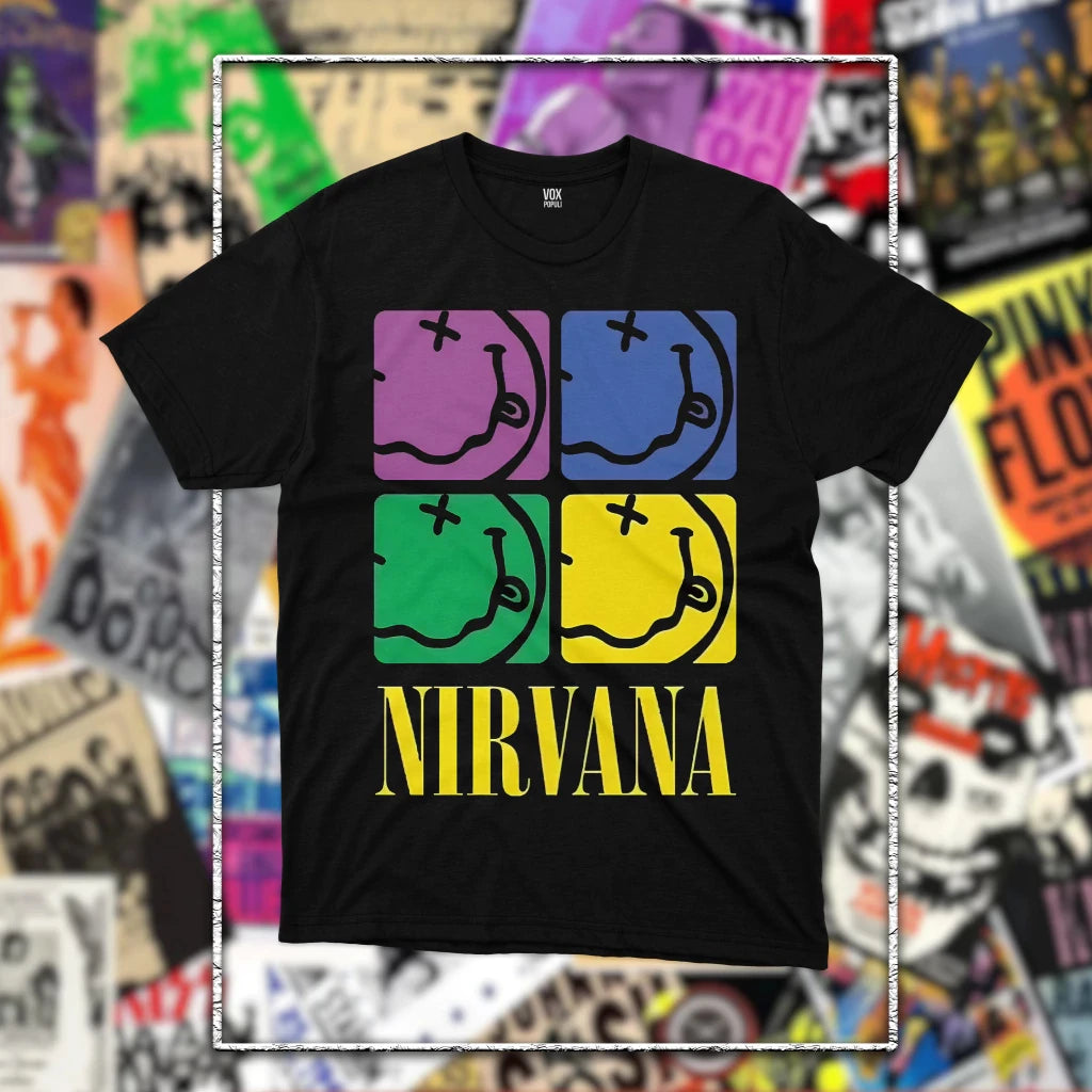 Nirvana Band Graphic Fashion Men's T-Shirt Unisex O-Neck 100% Cotton Short Sleeve Y2k Oversized Streetwear Popular Vintage Tee