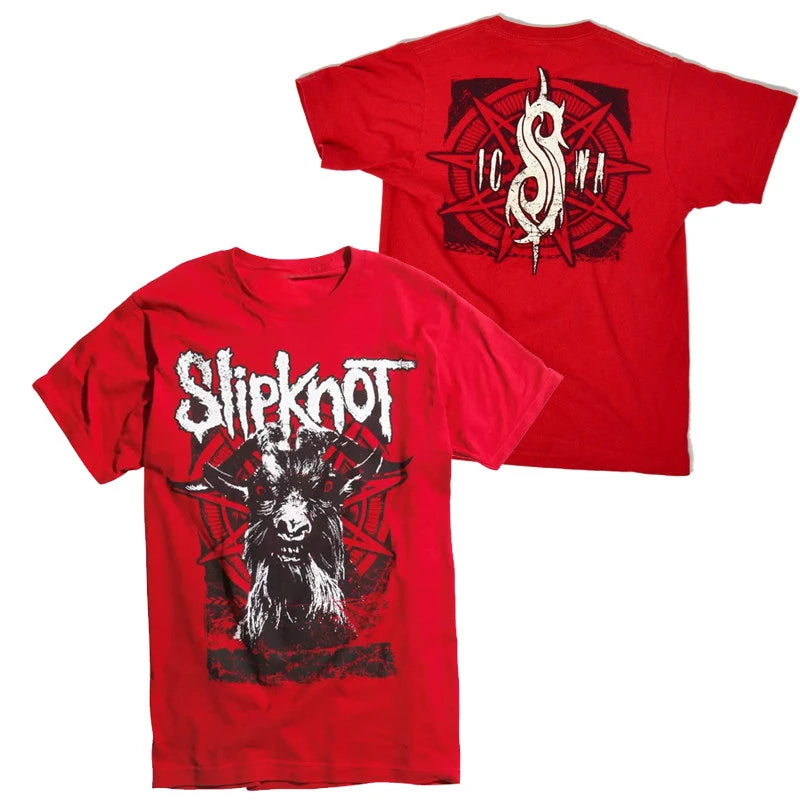 Logo Slipknot Band T-Shirt Cotton Graphic Tee Men Women Summer Streetwear Top