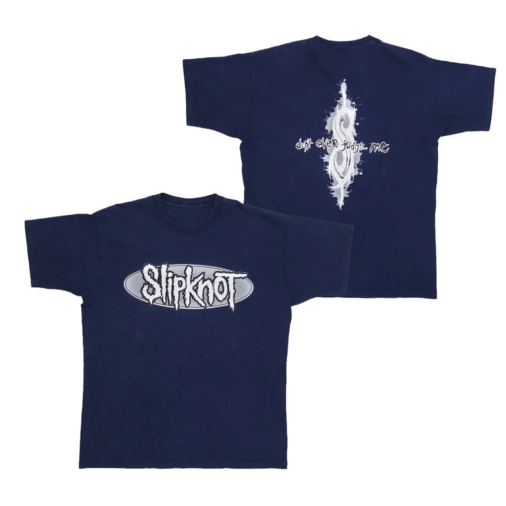 Logo Slipknot Band T-Shirt Cotton Graphic Tee Men Women Summer Streetwear Top