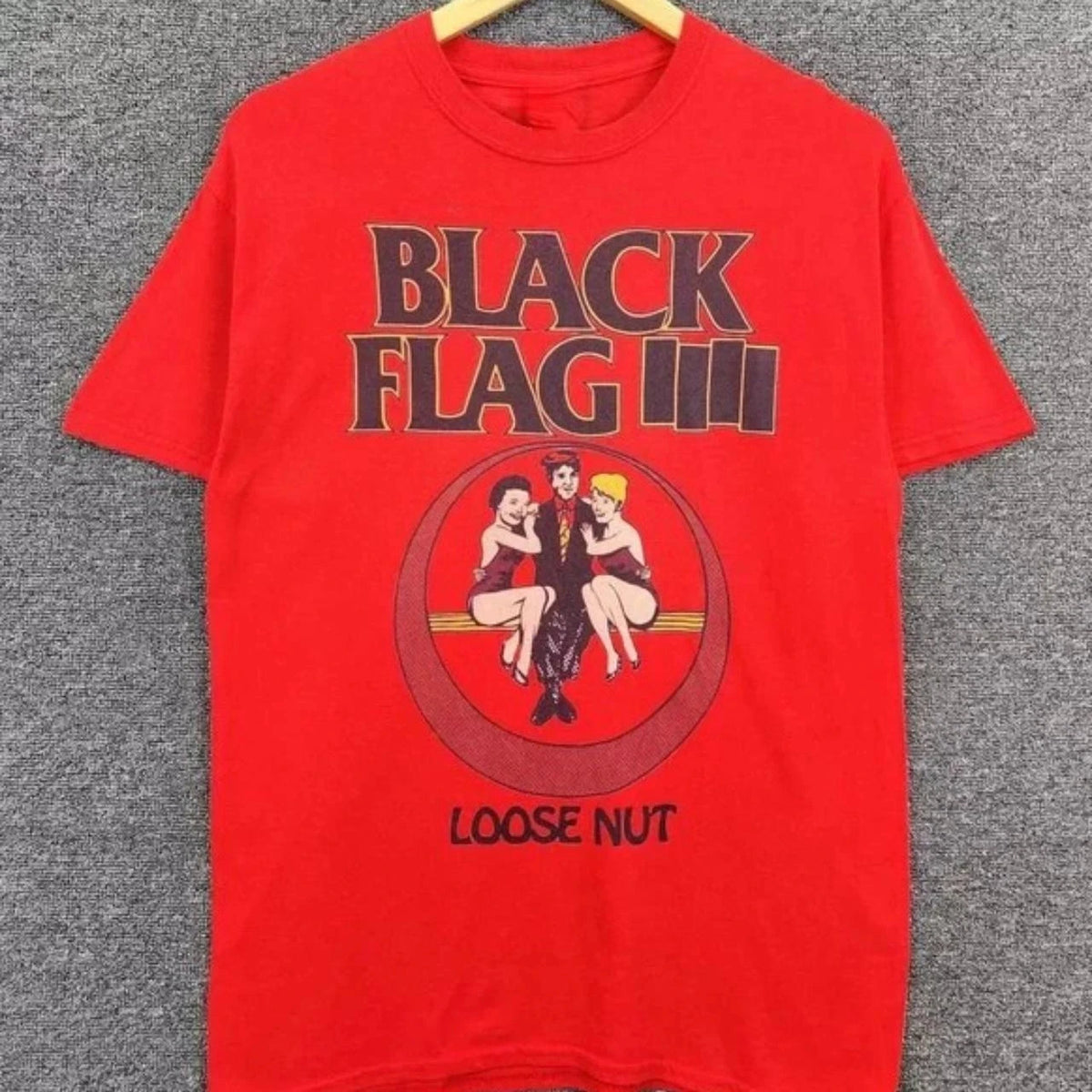 Black Flag Band Hardcore Punk Style Graphic Tee Cotton Mens Womens T-Shirt Summer Streetwear